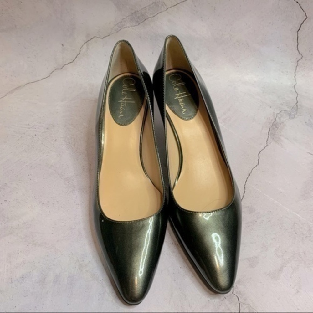 Cole Haan air patent bronze Miranda pump